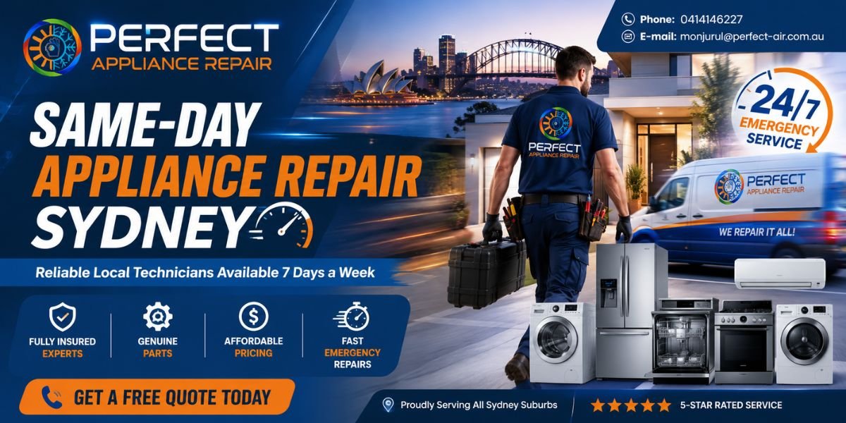 Same-day appliance repair in Sydney