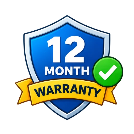 12-month warranty on washing machine repair services