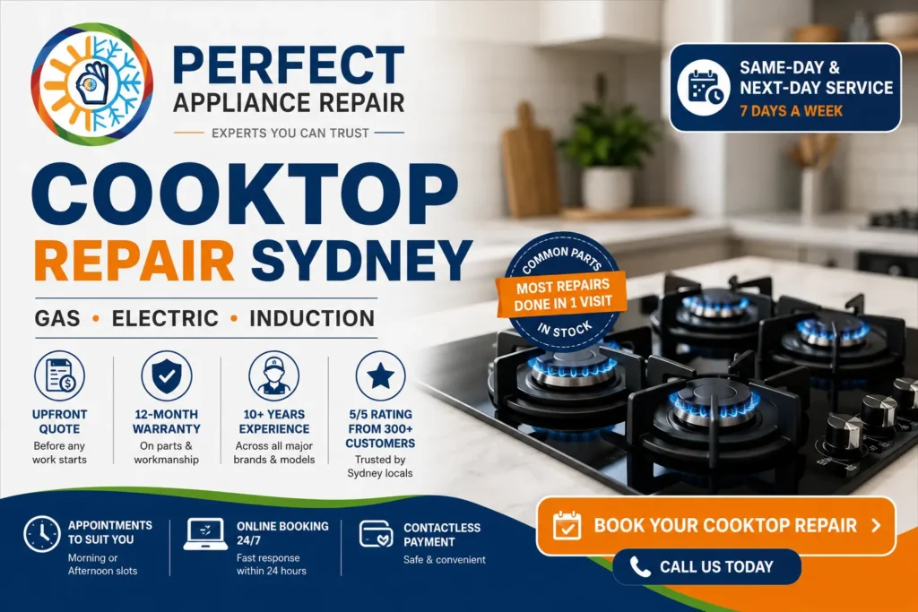 Cooktop repair service in Sydney
