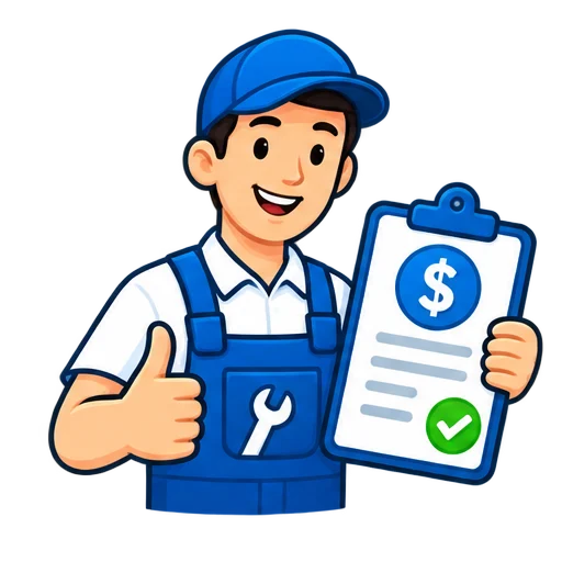 Upfront quotes for washing machine repair services