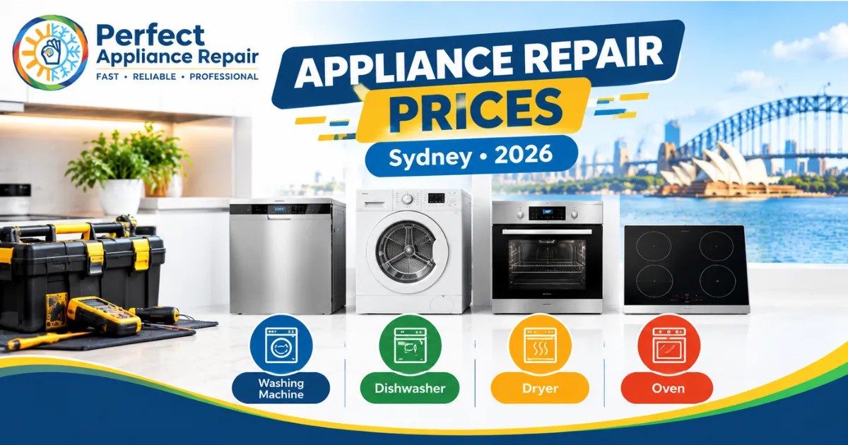 Technician inspecting household appliances for repair pricing in Sydney